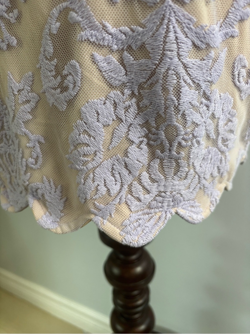 Hello Molly Lilac Lace Halter Mini Dress - Picture 4 of 6